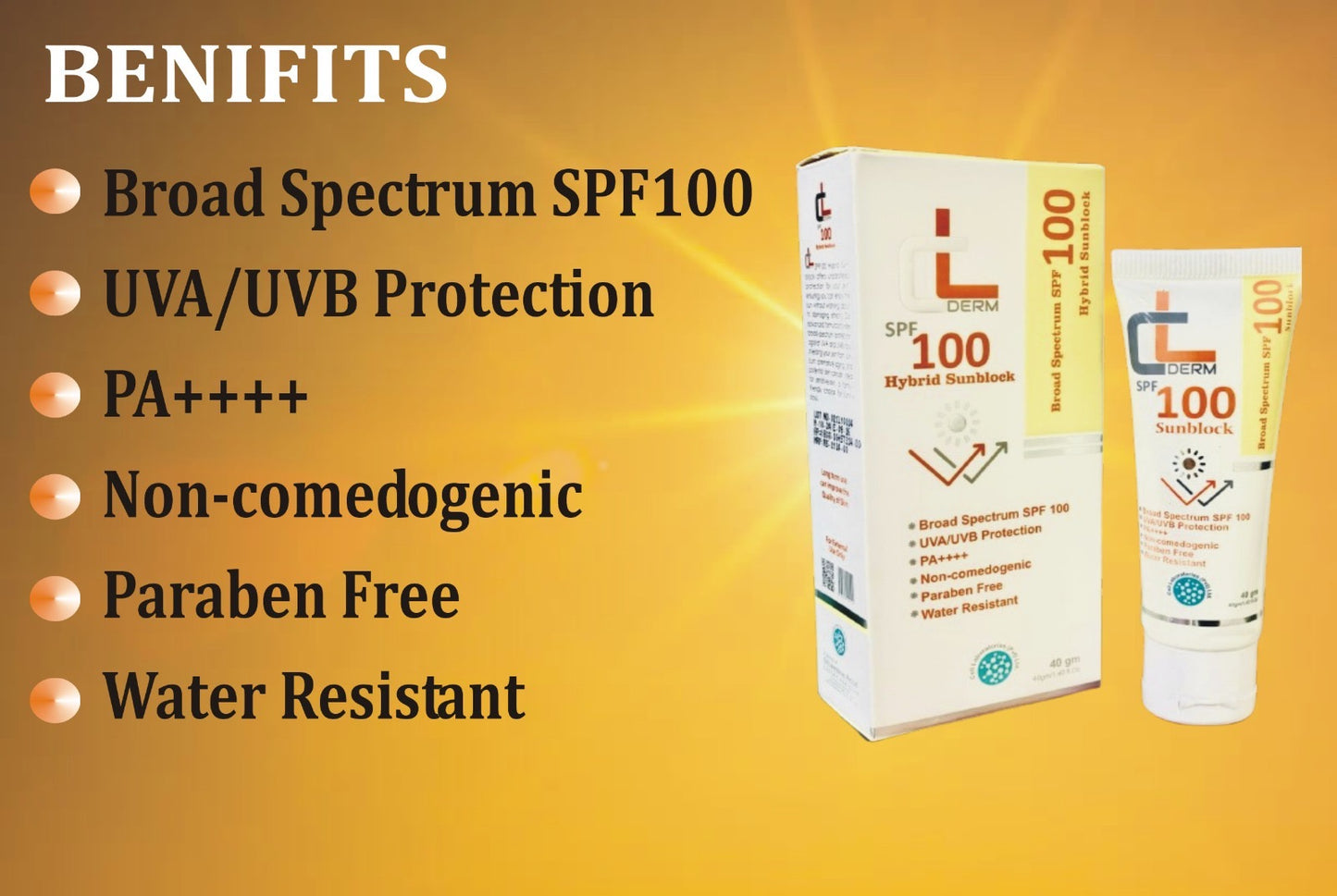 Sunblock 100SPF Hybrid